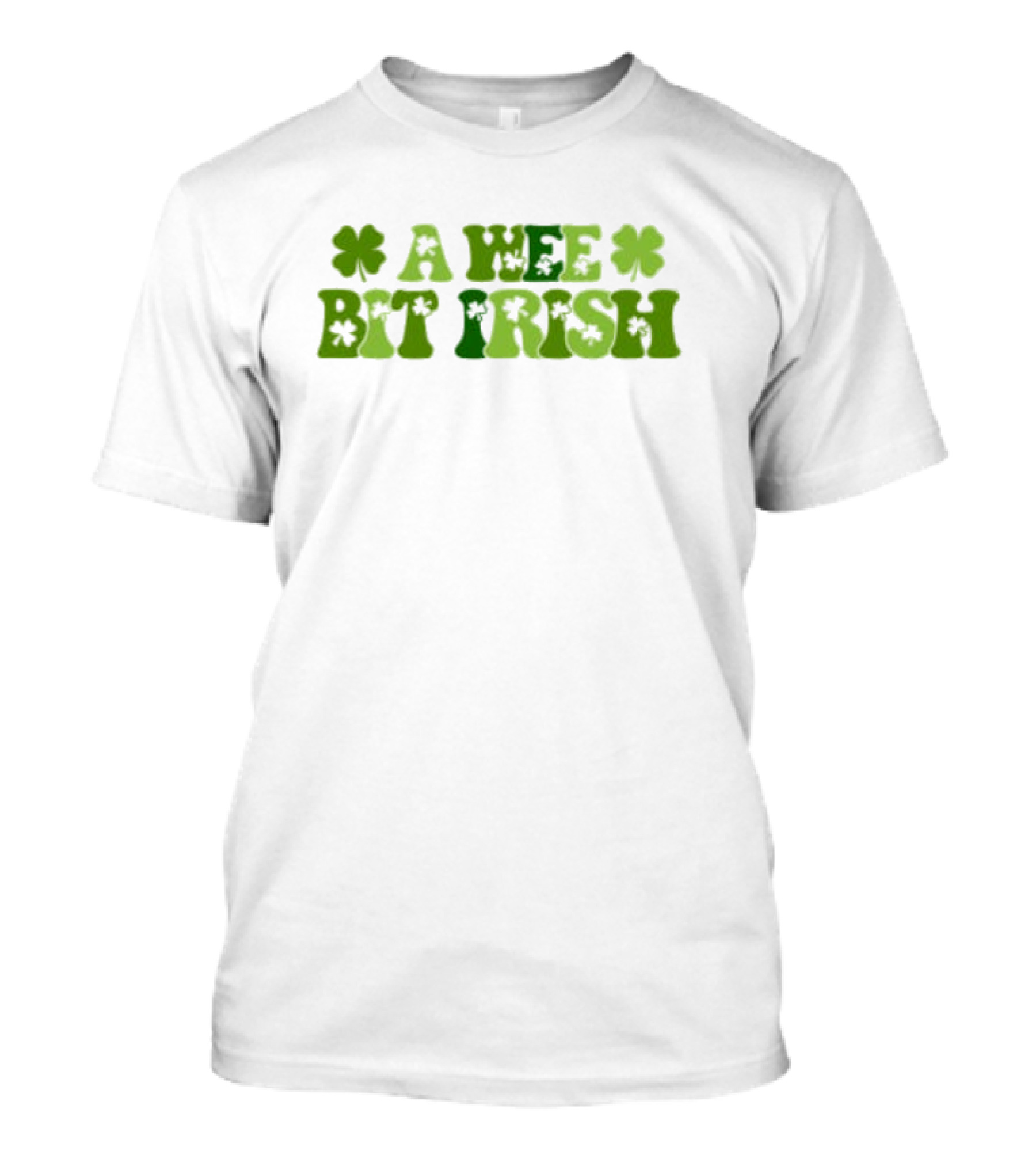 A Wee Bit Irish St Patrick’s Day Shamrock Heritage T-Shirt