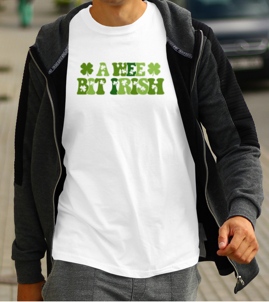 A Wee Bit Irish St Patrick’s Day Shamrock Heritage T-Shirt