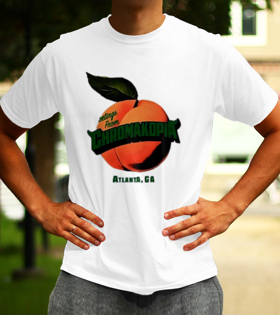 Greetings From Chromakopia Atlanta GA Peach T-Shirt