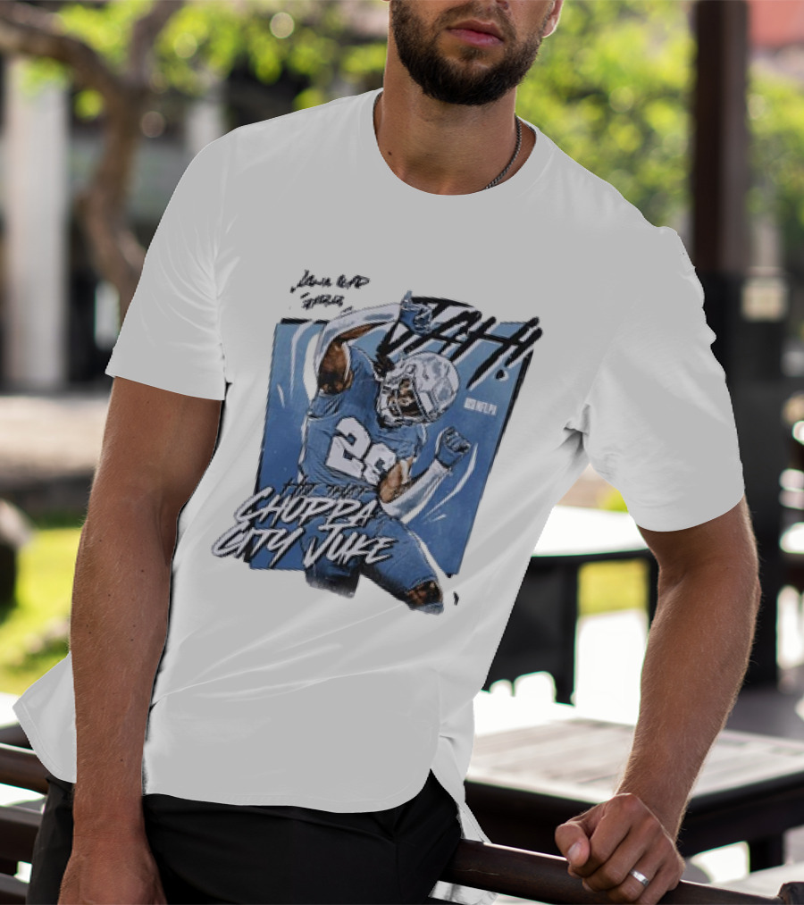Jahmyr Gibbs Detroit Lions Choppa City Juke NFLPA 26 Football T-Shirt