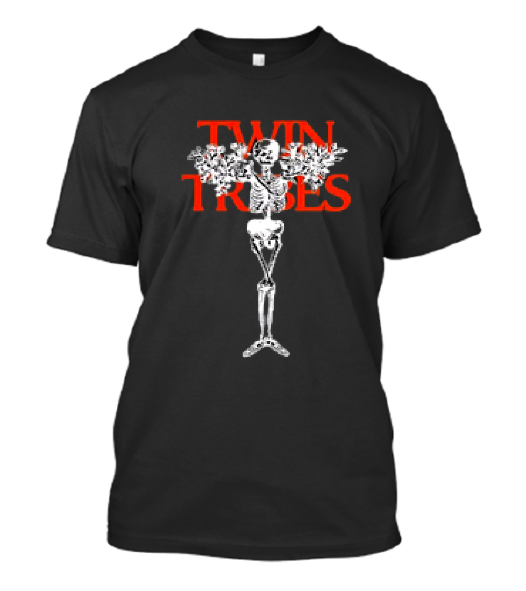 Twin Tribes Skeleton Tree With Horror Elements T-Shirt