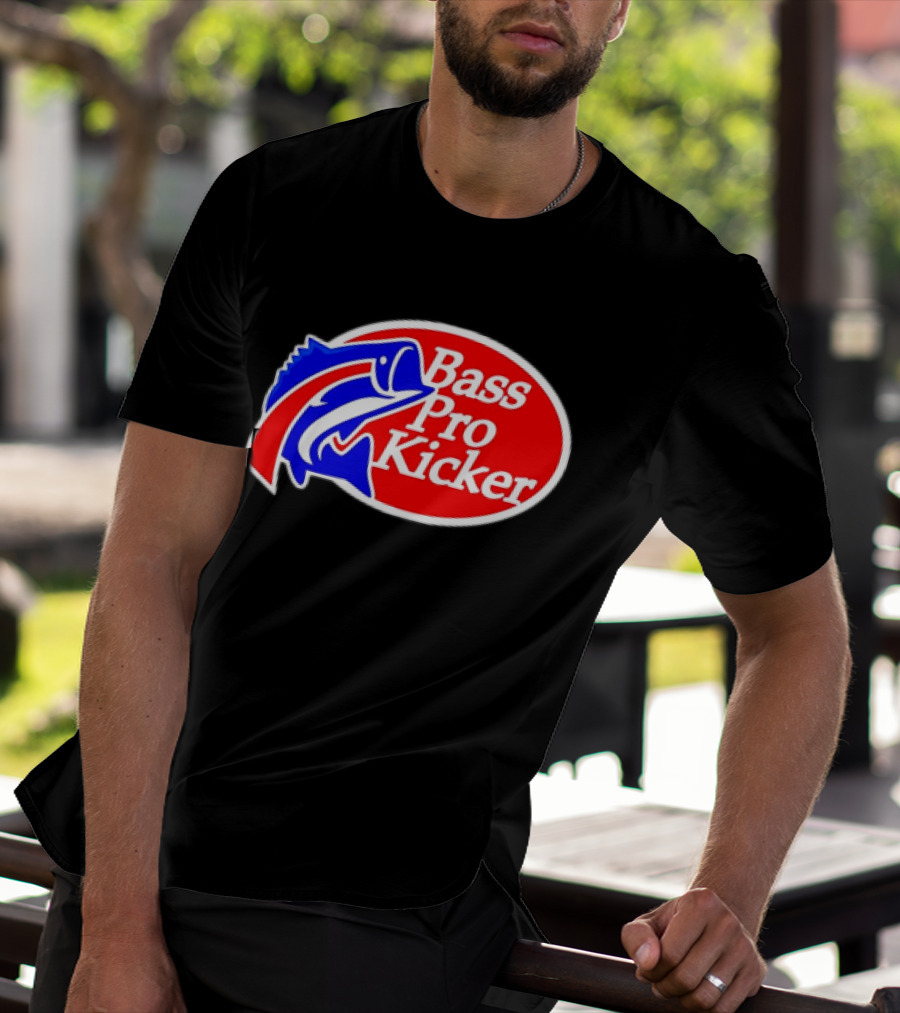 Bass Pro Kicker Red Blue Fish T-Shirt