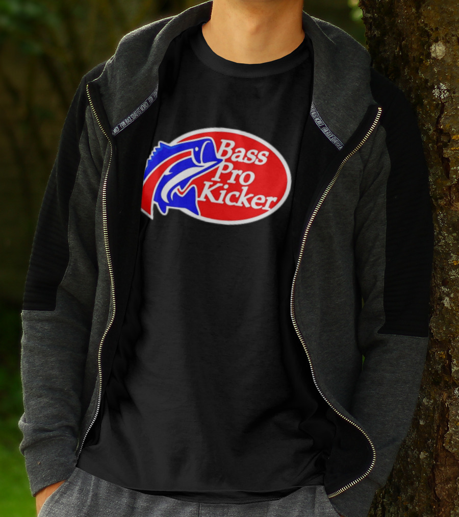 Bass Pro Kicker Red Blue Fish T-Shirt