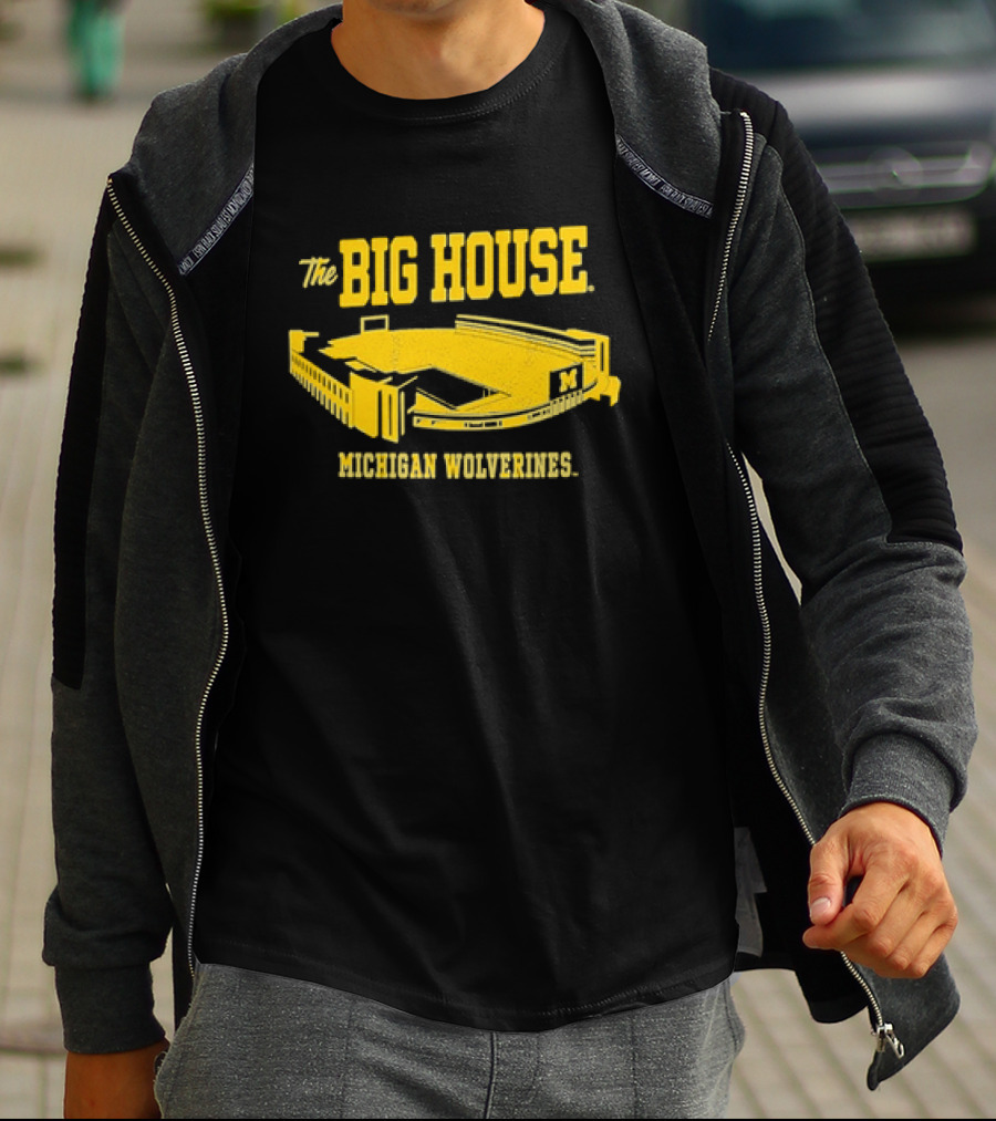 The Big House Michigan Wolverines Stadium Football T-Shirt
