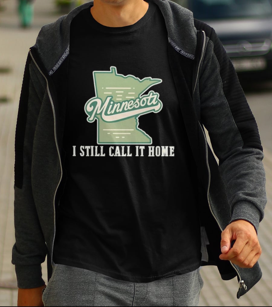 Minnesota Map I Still Call It Home T-Shirt
