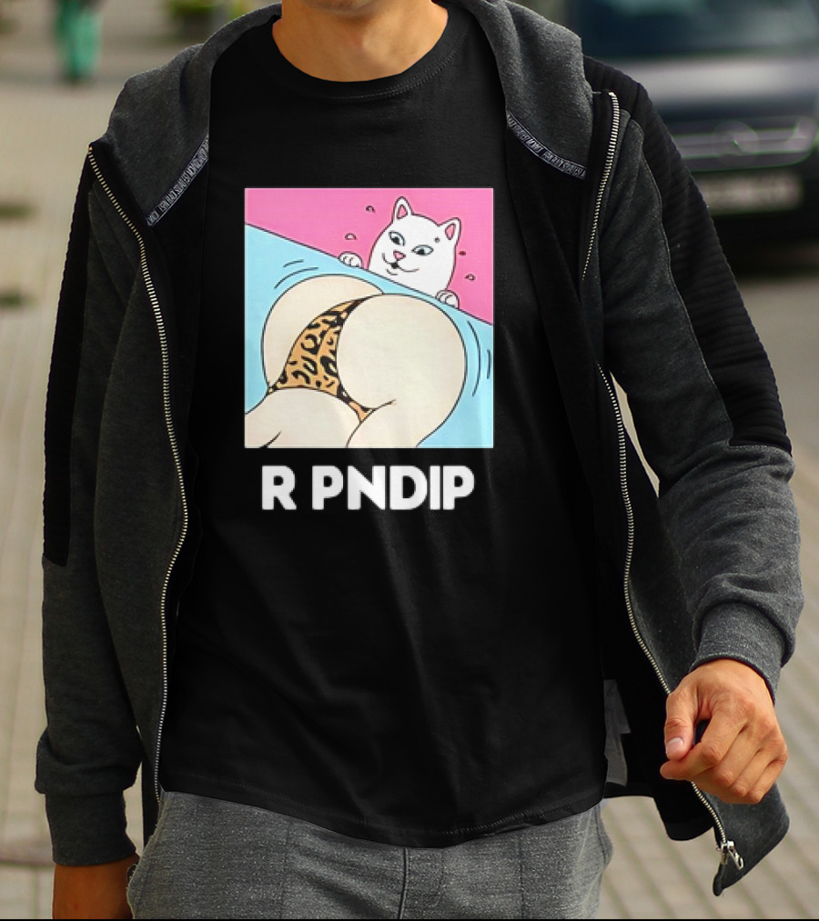 RIPNDIP Peaches And Nerm Silly Cat Leopard Print T-Shirt