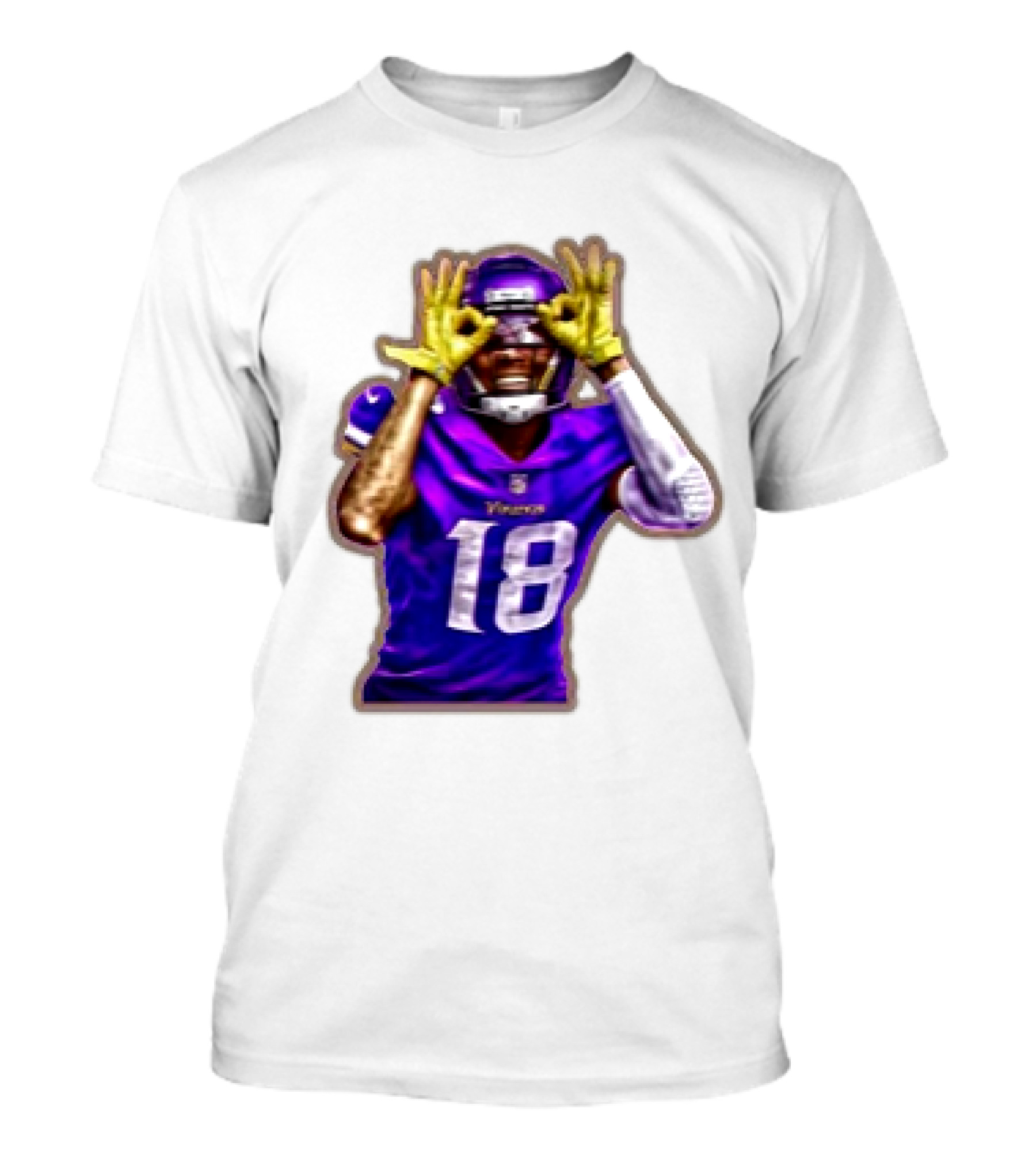 Football Minnesota Vikings Justin Jefferson Trippy Now U See Me T-Shirt