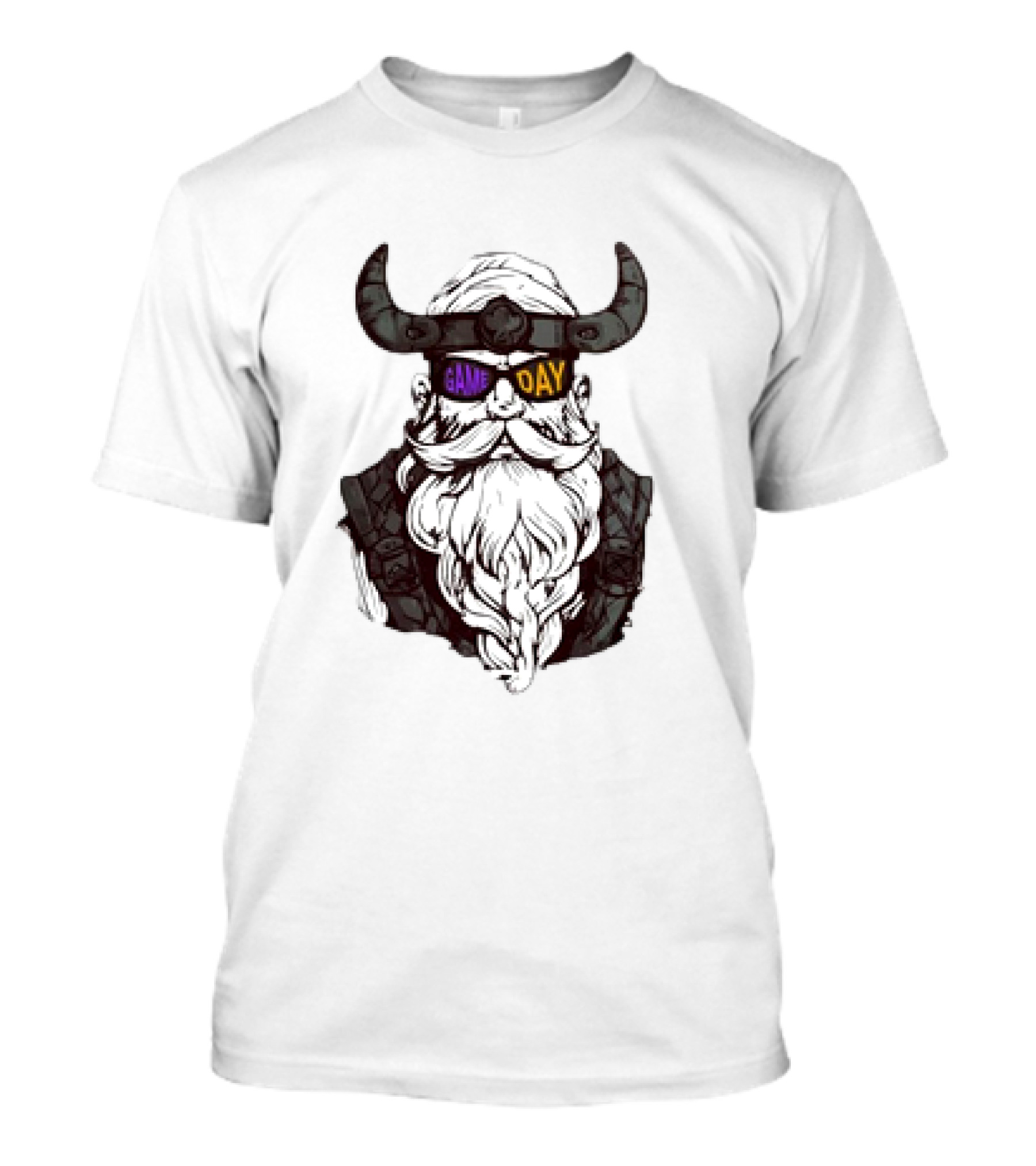 Game Day Minnesota Vikings Football Viking Helmet Headwear T-Shirt