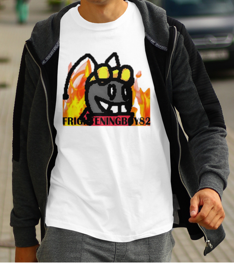 Moth FrighteningBoy82 Fire Background T-Shirt