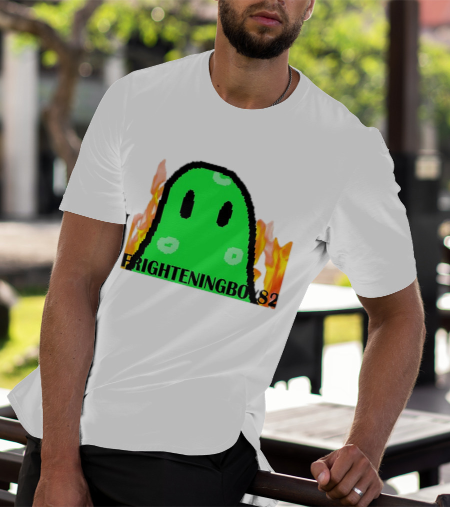 FRIGHTENINGBOY82 Slime With Fire Background T-Shirt