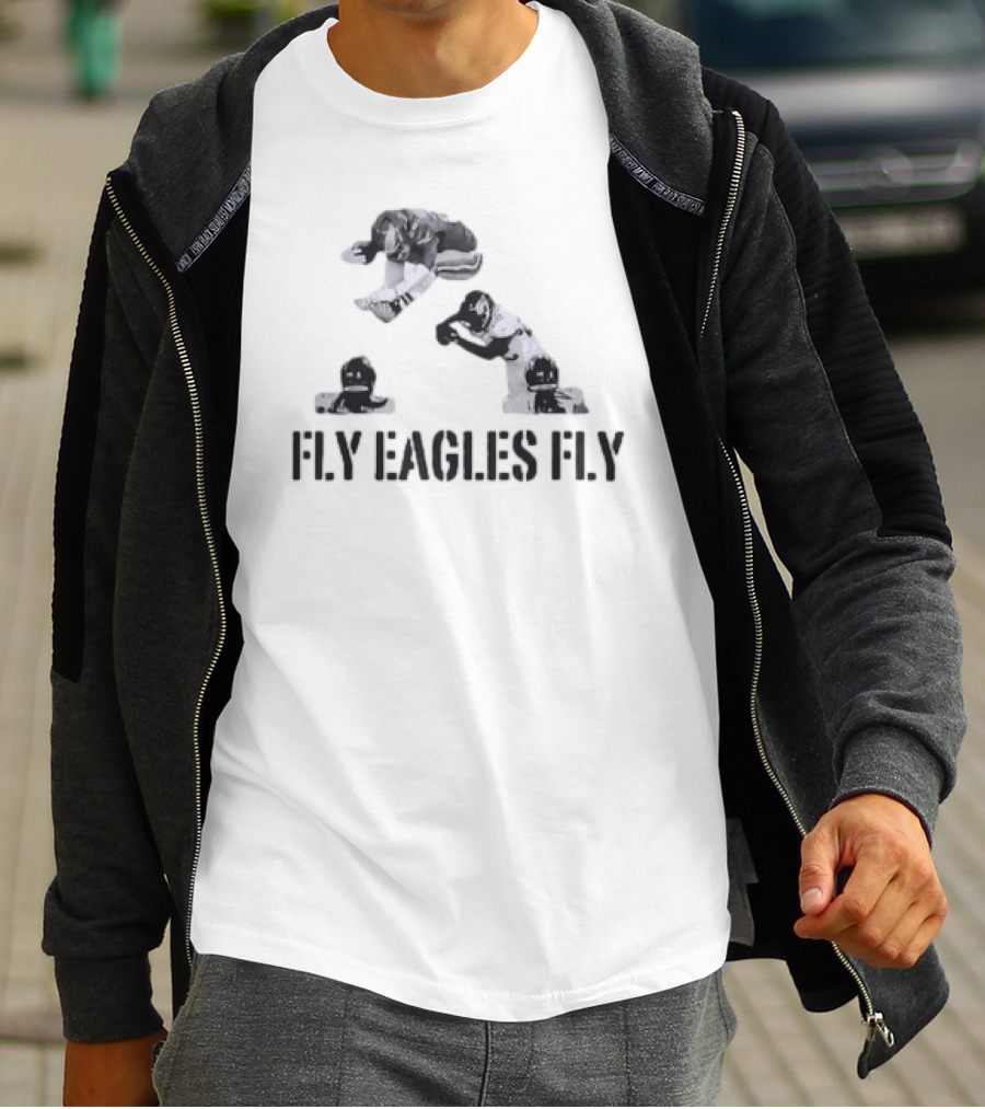 Fly Eagles Fly Saquon Barkley Hurdle Football Moment T-Shirt