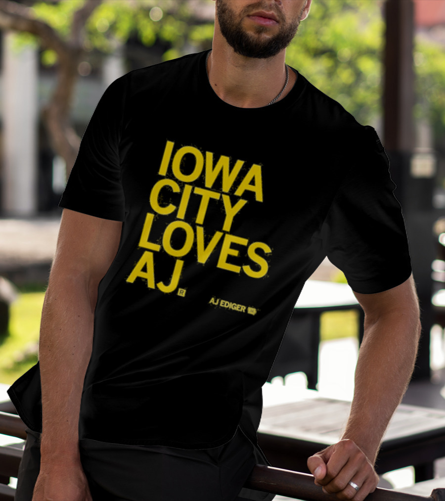 Iowa City Loves AJ Ediger T-Shirt