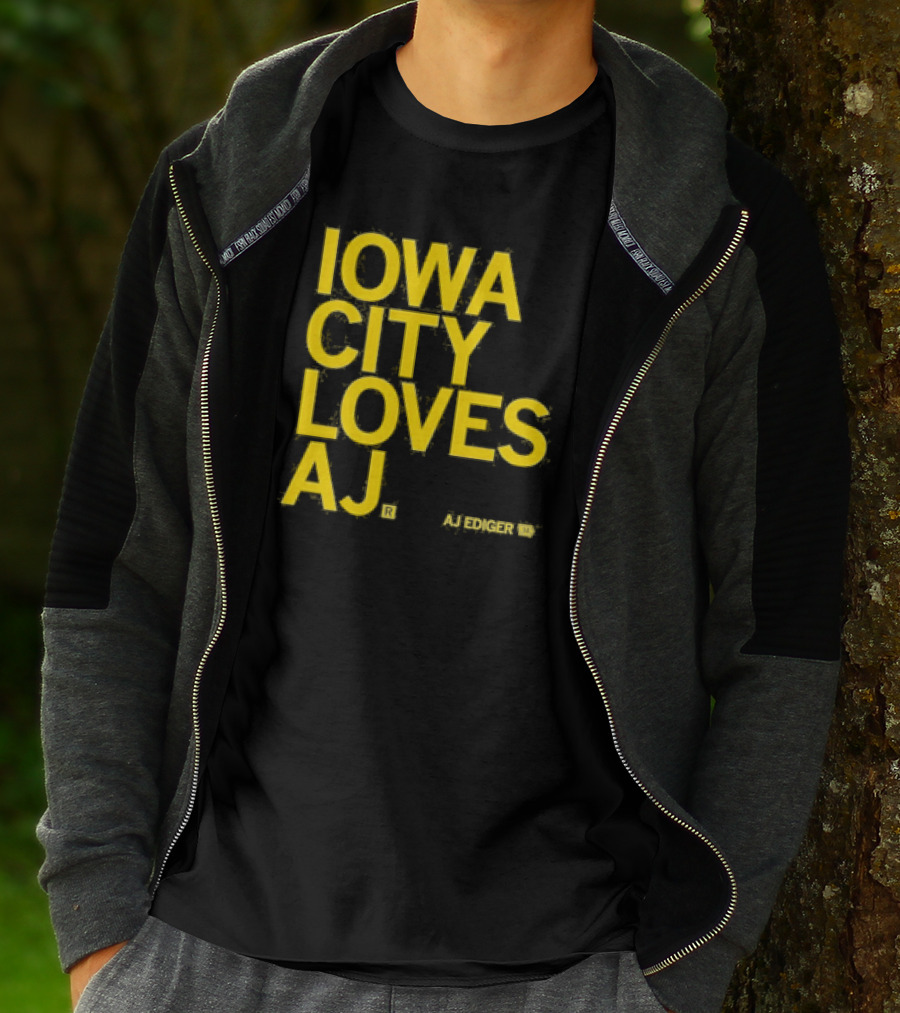 Iowa City Loves AJ Ediger T-Shirt