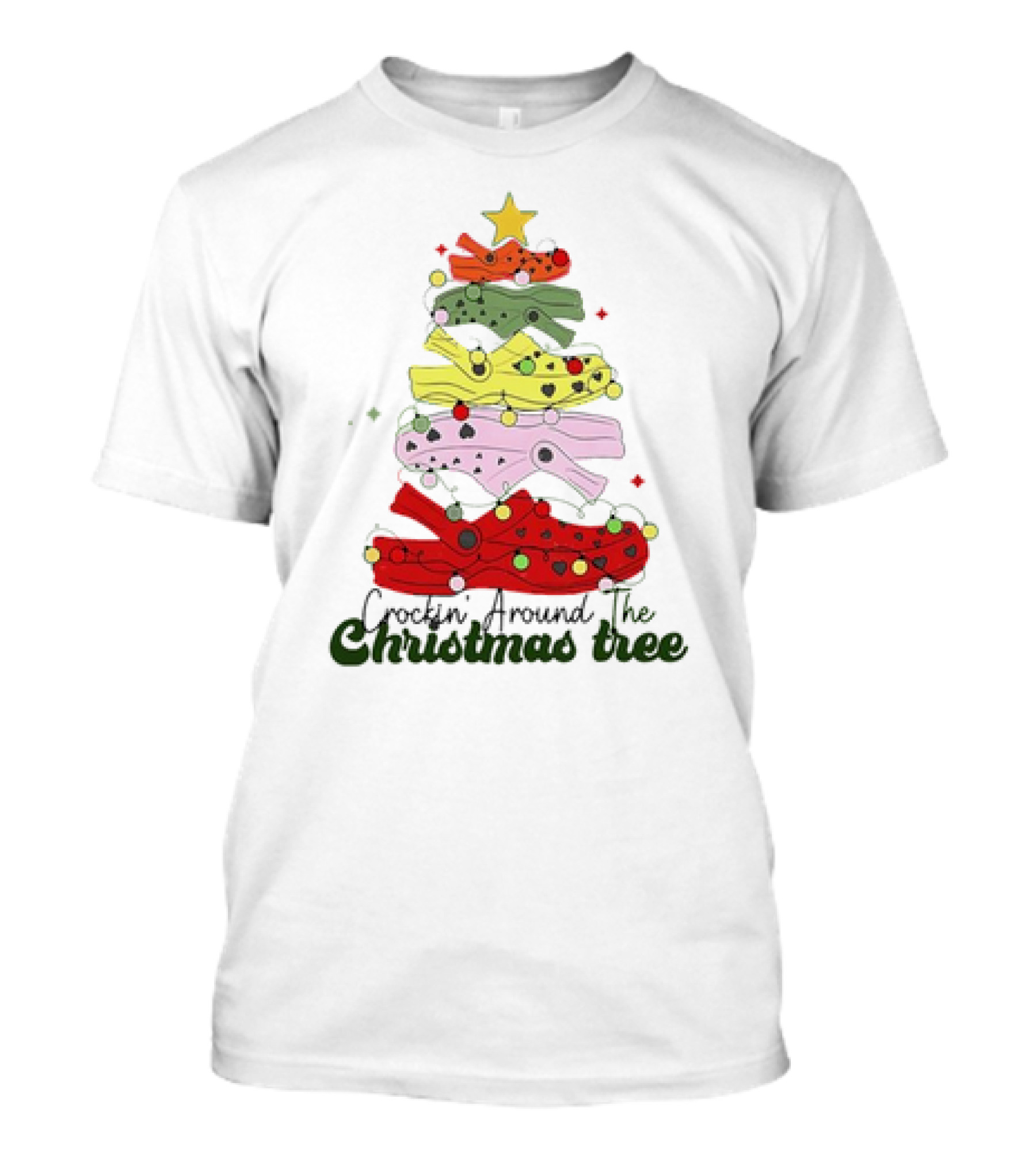 Crockin' Around The Christmas Tree Crocs Holiday T-Shirt