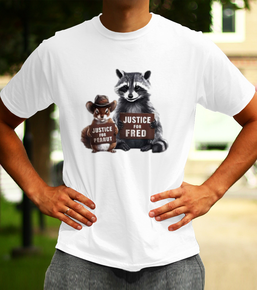 Justice For Peanut The Squirrel And Fred The Raccoon T-Shirt