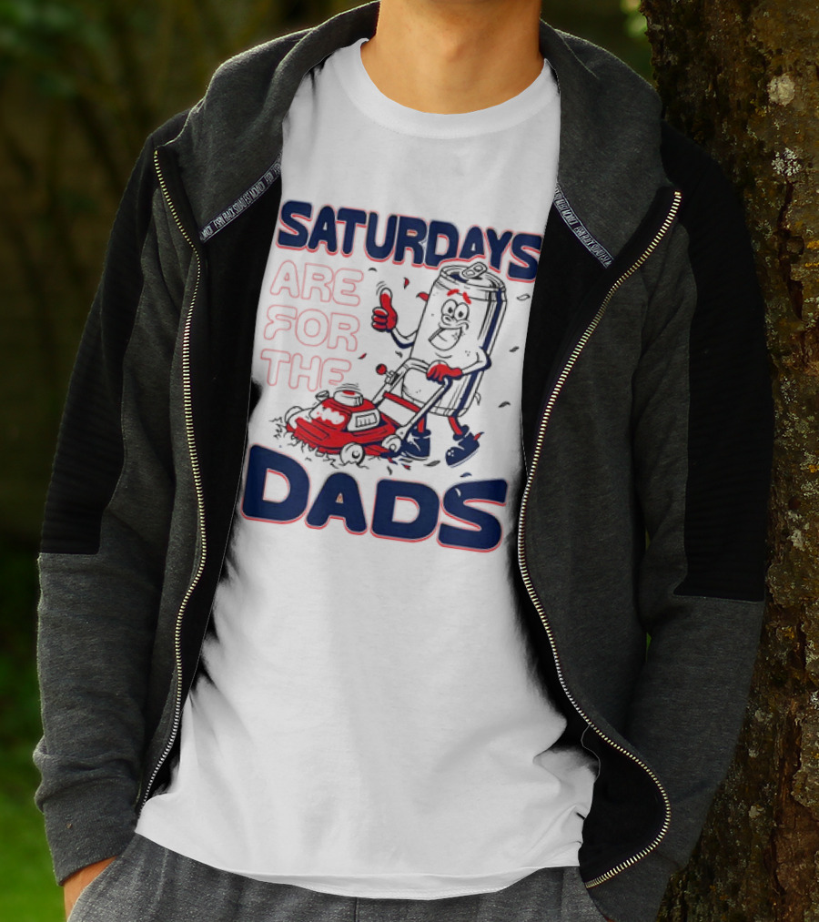 Saturdays Are For The Dads Can Mowing Mower T-Shirt