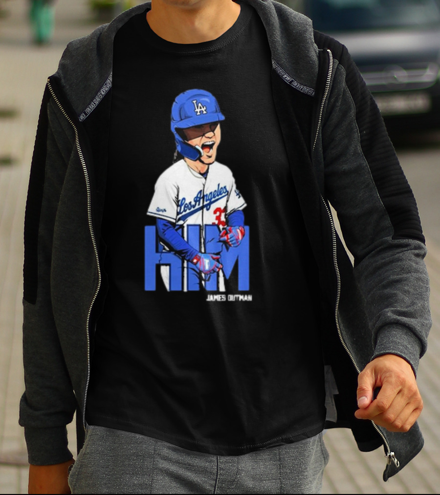 Los Angeles Dodgers James Outman HIM Baseball T-Shirt