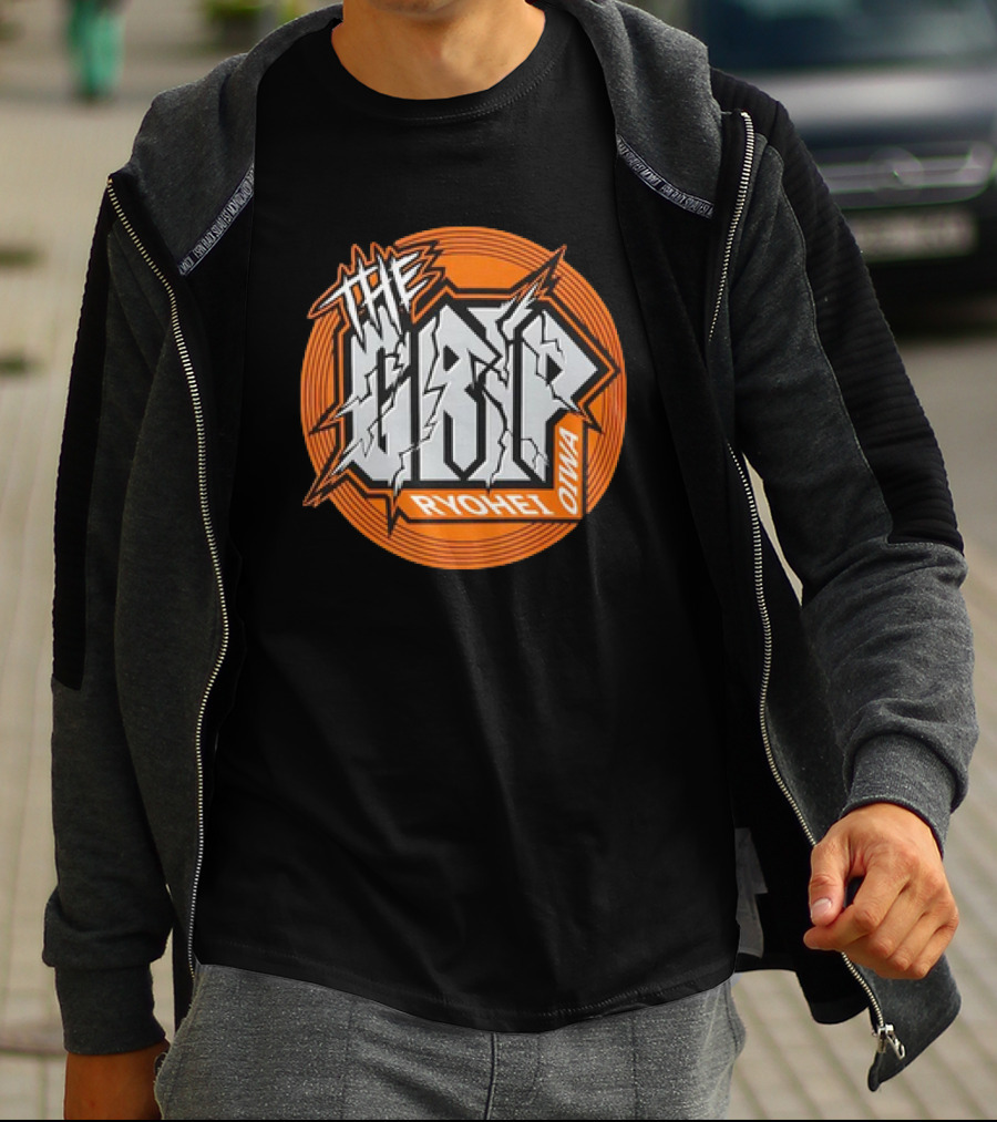 The Grip Ryohei Oiwa Iconic Text With Orange Circle T-Shirt