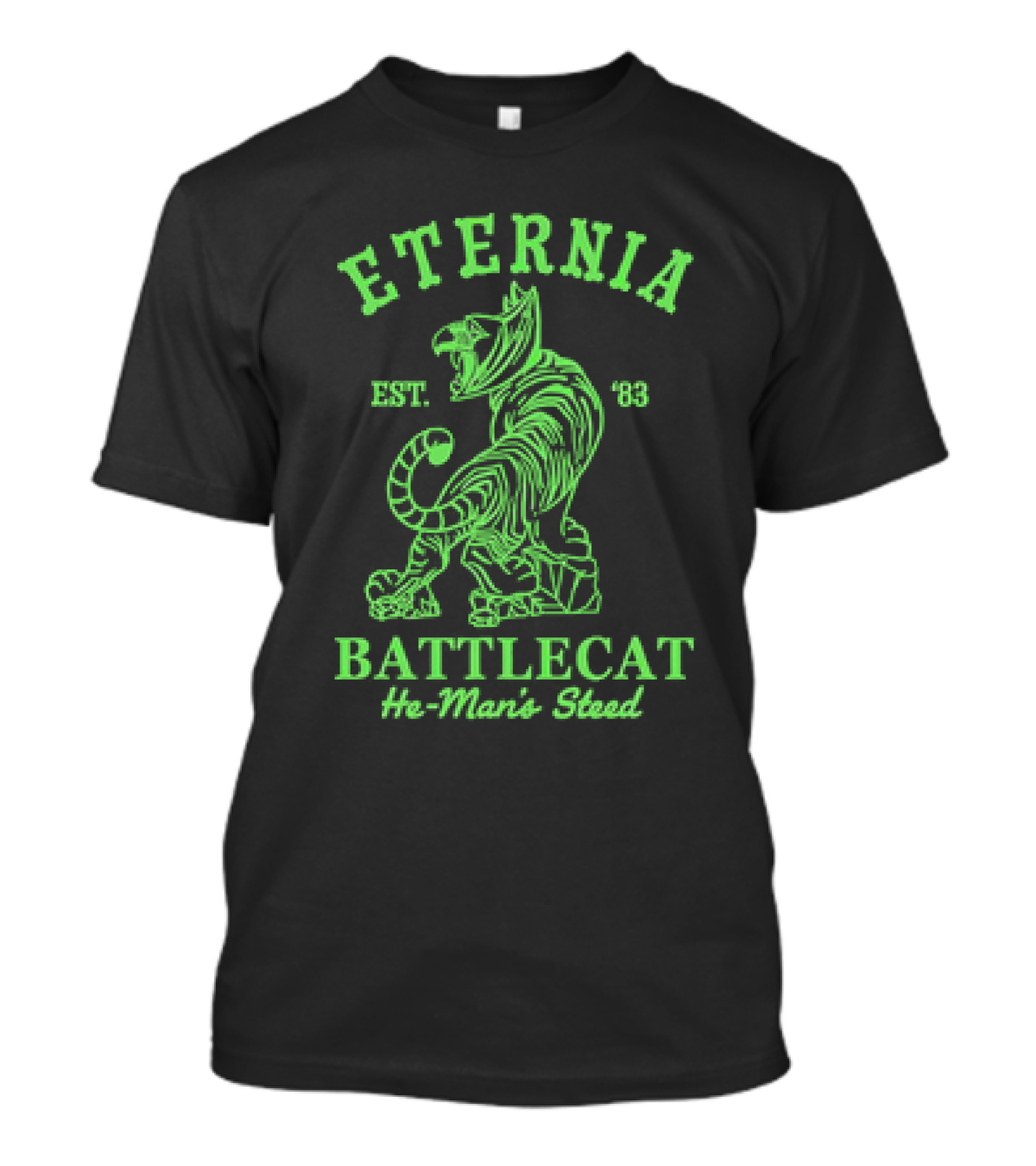 Eternia Battlecat He-Man's Steed Est. '83 Retro 1980 Toy T-Shirt