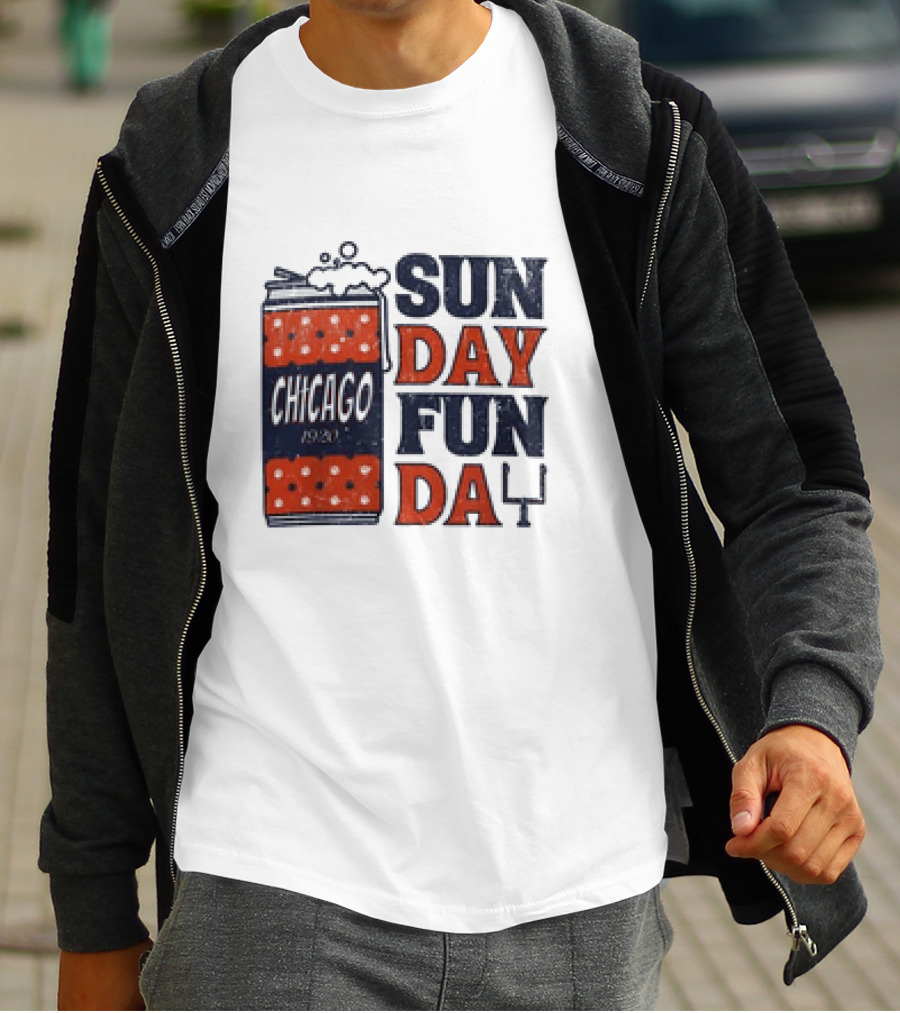 Chicago Sunday Fun Day 1923 Football Can T-Shirt