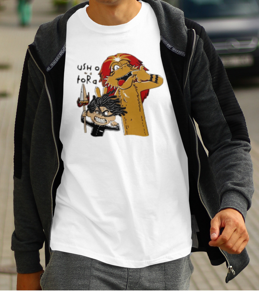 Ushio And Tora Calvin And Hobbes Mashup Tide And Tiger T-Shirt