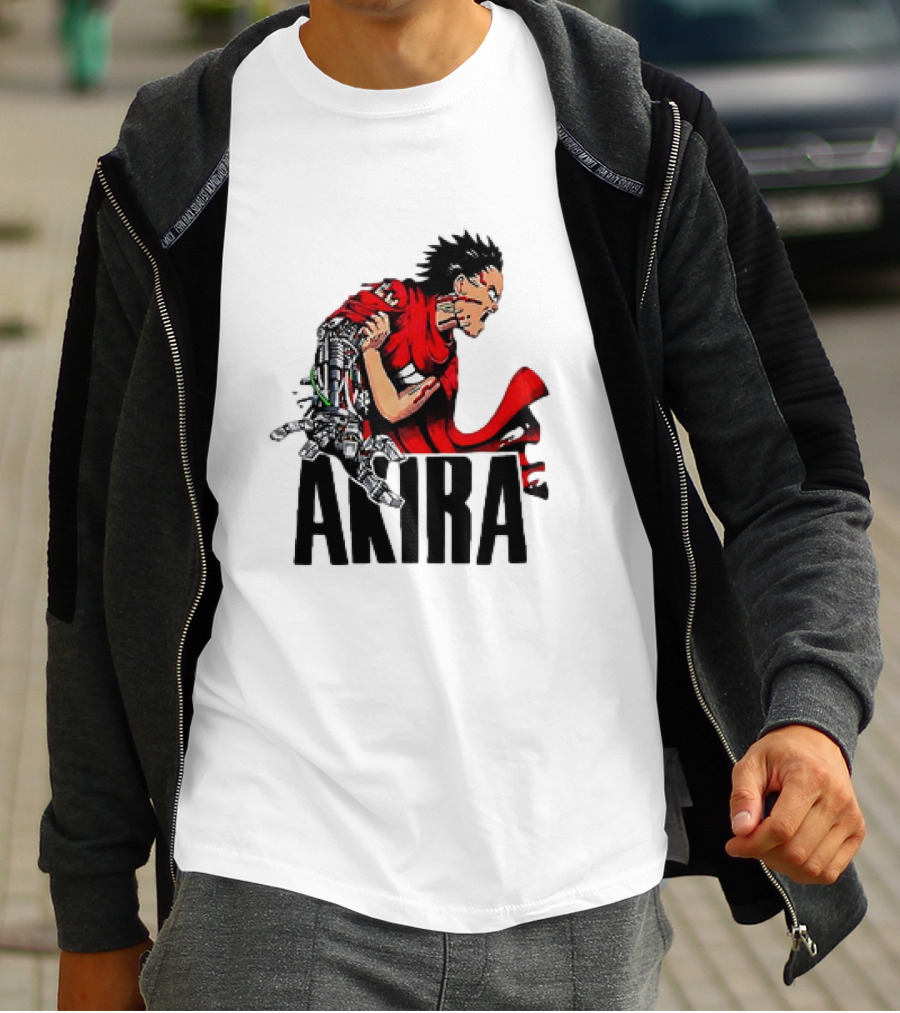 Akira Tetsuo Shima Cybernetic Arm Vintage 1980s Iconic Anime T-Shirt