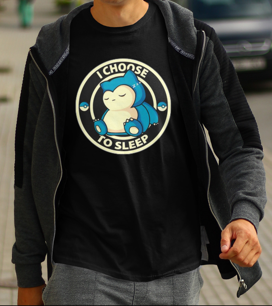 I Choose To Sleep Snorlax Pokémon T-Shirt