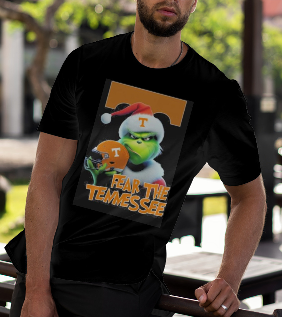 Grinch Fear The Tennessee Volunteers Christmas T-Shirt
