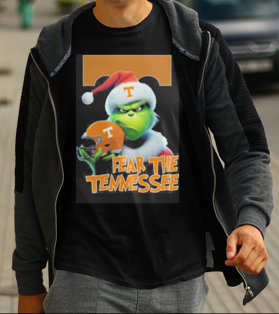 Grinch Fear The Tennessee Volunteers Christmas T-Shirt