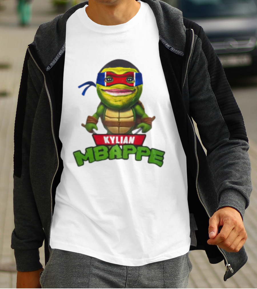 Kylian Mbappe Leonardo Ninja Turtle T-Shirt
