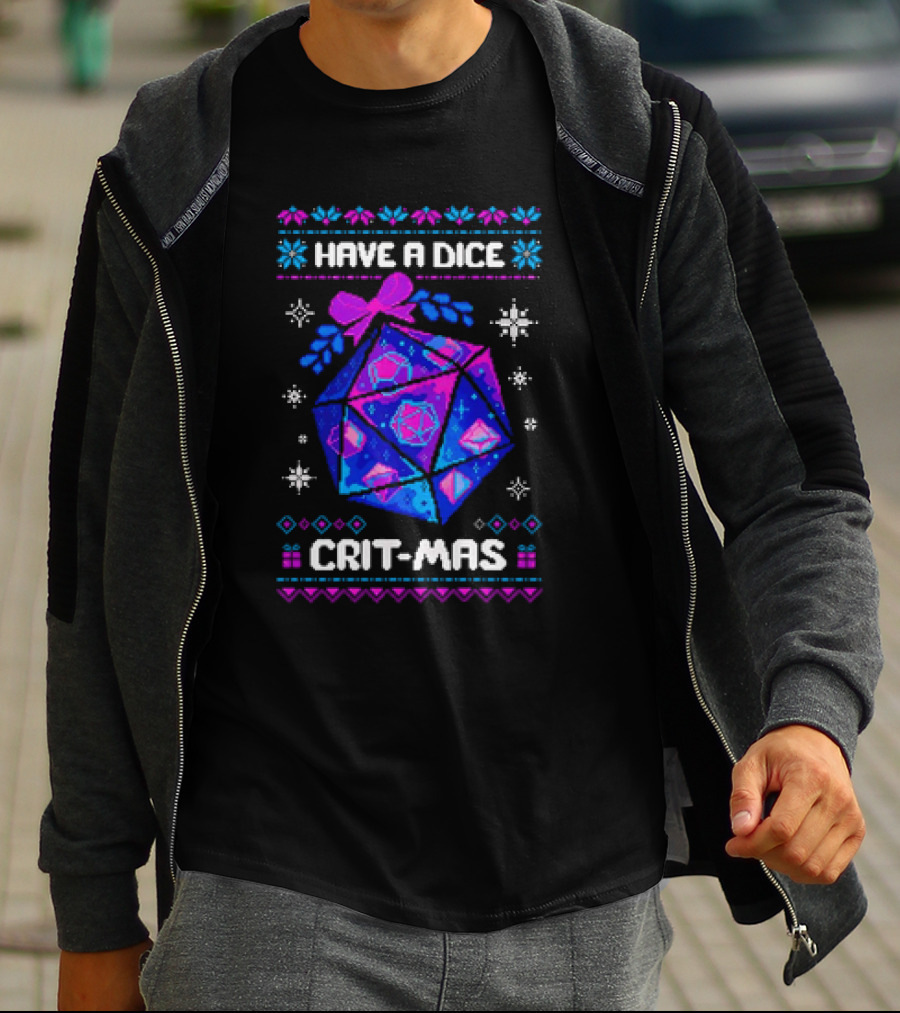 Have A Dice Crit-Mas Christmas D20 T-Shirt