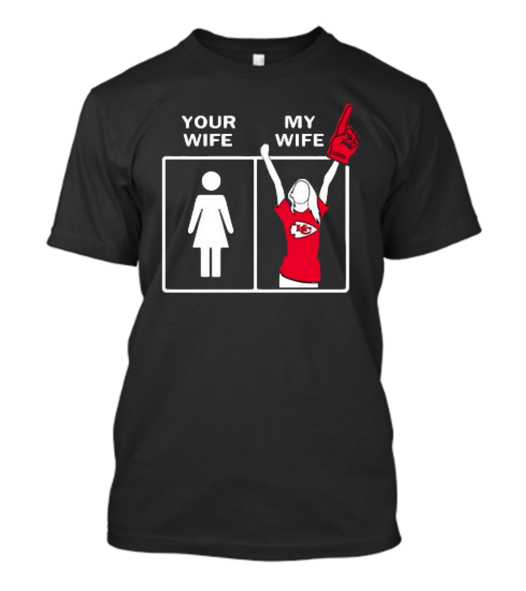 Your Wife My Wife Fan Girls Kansas City Chiefs Enthusiast T-Shirt
