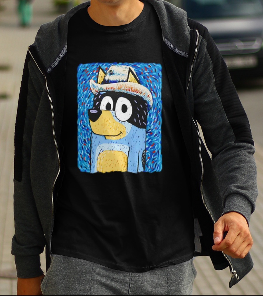 Heeler Family Van Gogh Bandit Van Dogh T-Shirt