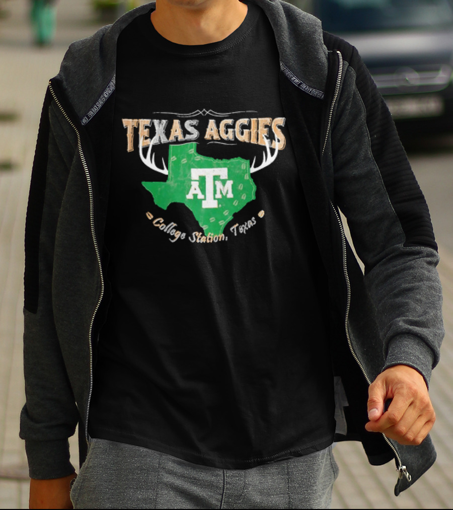 Texas Aggies A&M College Station Texas Deer Season T-Shirt