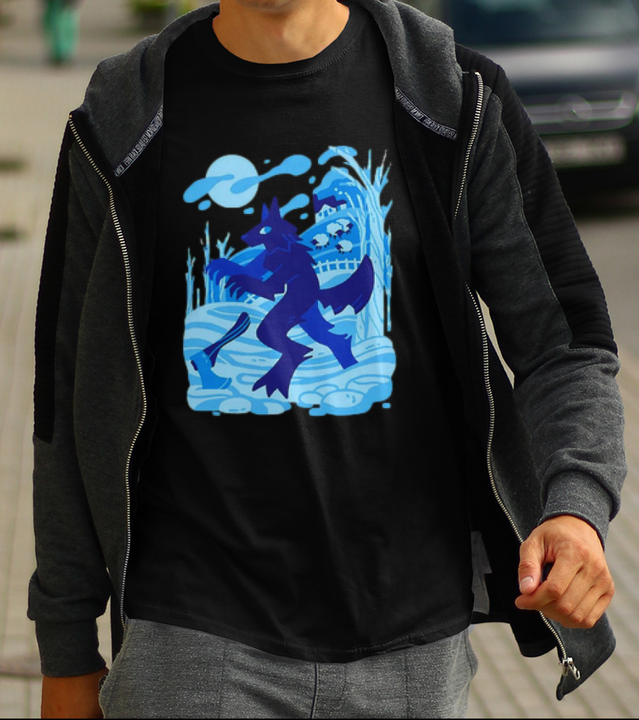 Werewolf Under The Winter Moon T-Shirt
