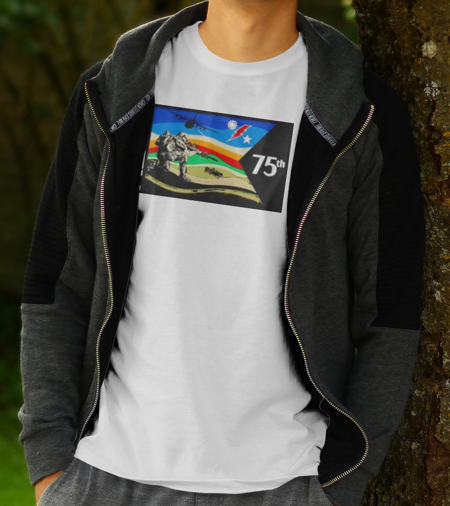 RLTW RGR Violence Guidon 75th Airborne Soldier Tactical Ops T-Shirt