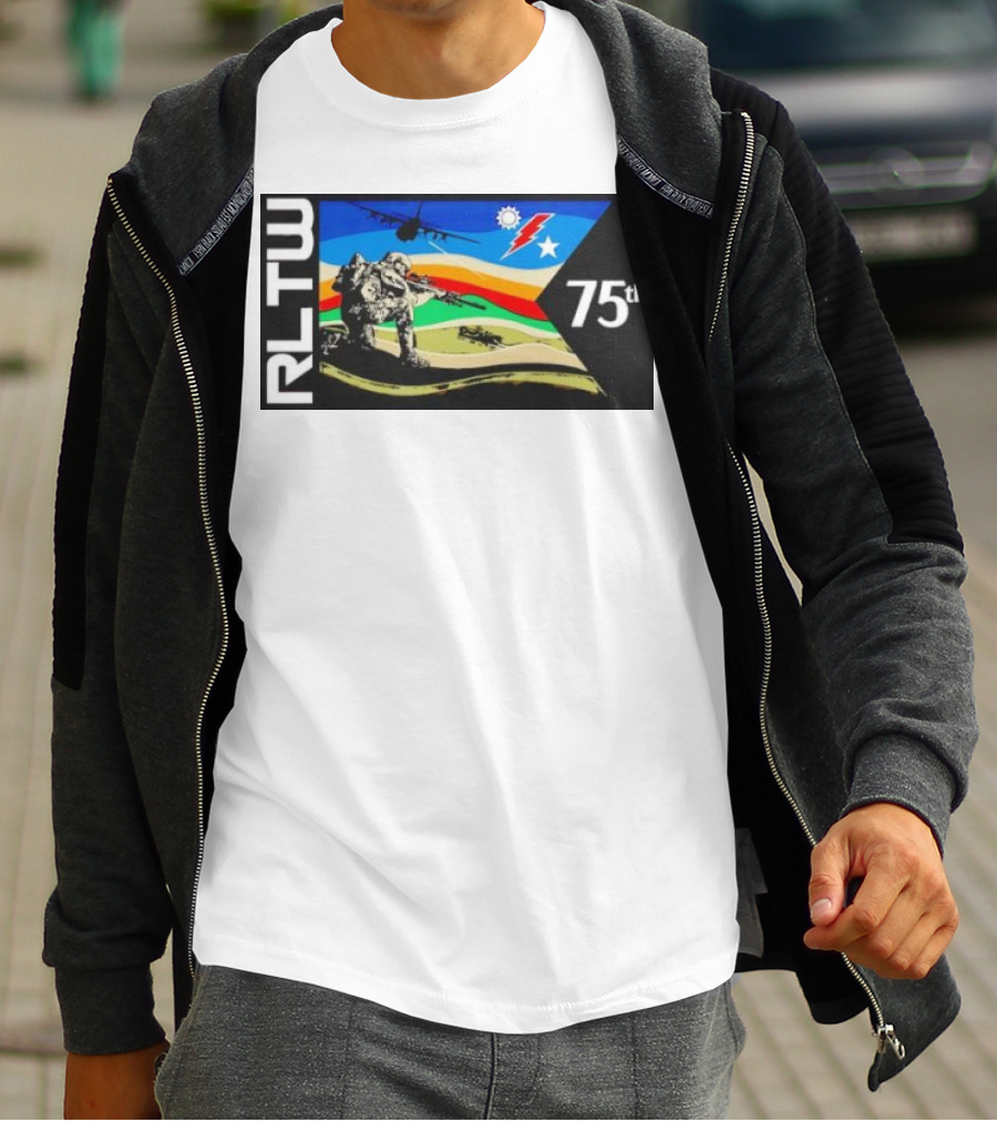 RLTW RGR Violence Guidon 75th Airborne Soldier Tactical Ops T-Shirt