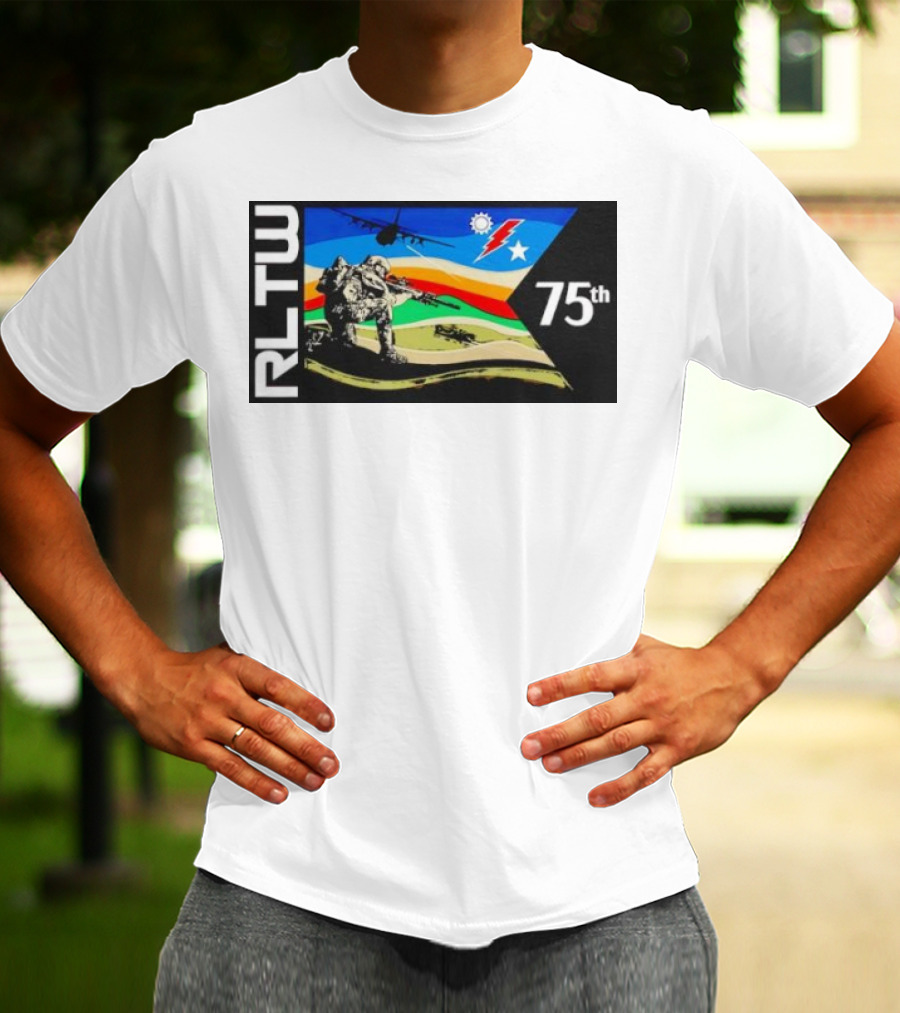 RLTW RGR Violence Guidon 75th Airborne Soldier Tactical Ops T-Shirt