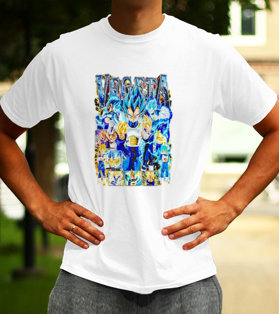 Vegeta Dragon Ball Anime Super Saiyan Blue Power Forms T-Shirt