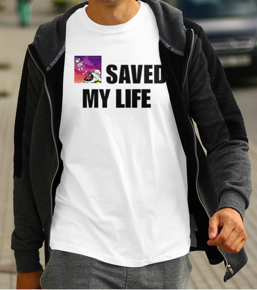 Kanye West Graduation Album Cover Art Saved My Life T-Shirt