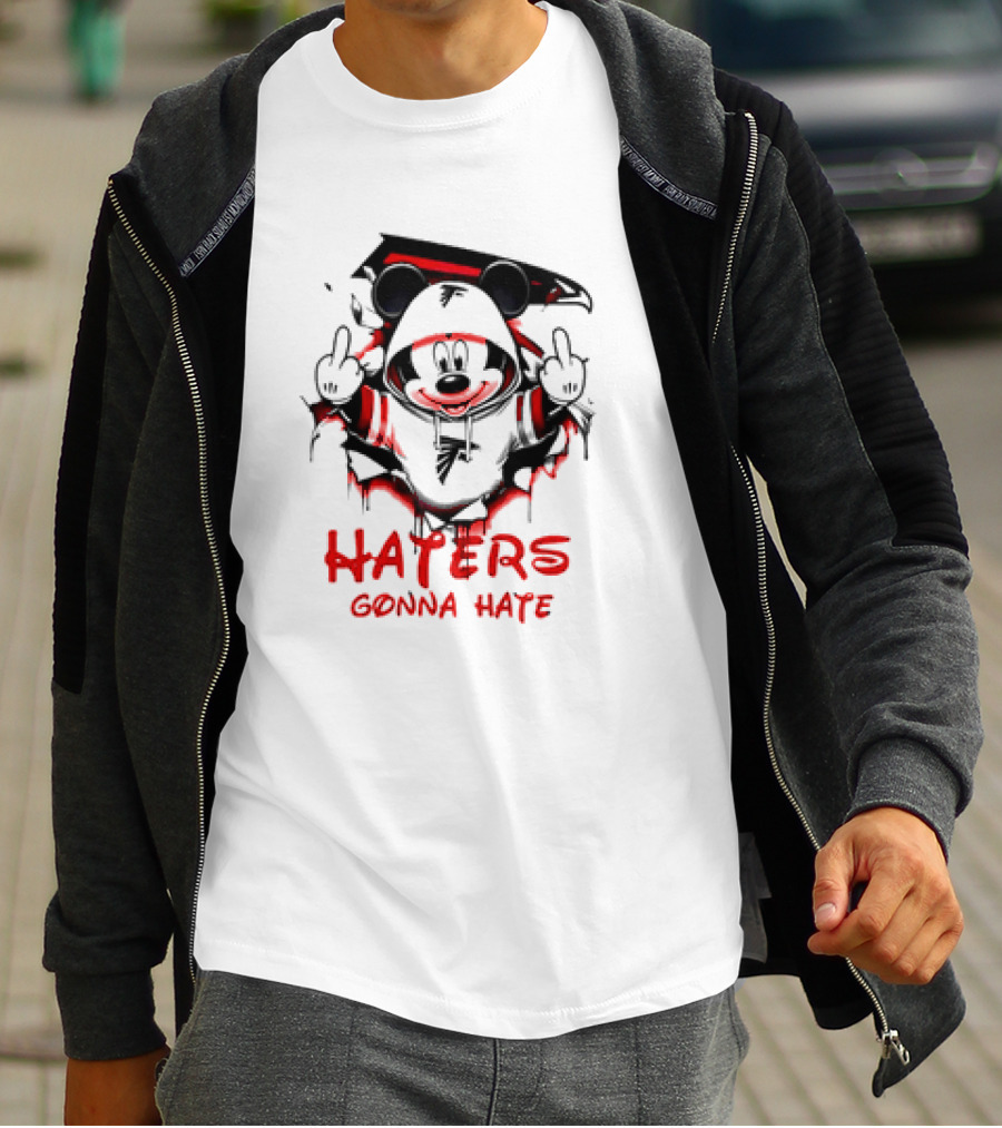 Atlanta Falcons Mickey Mouse Haters Gonna Hate T-Shirt