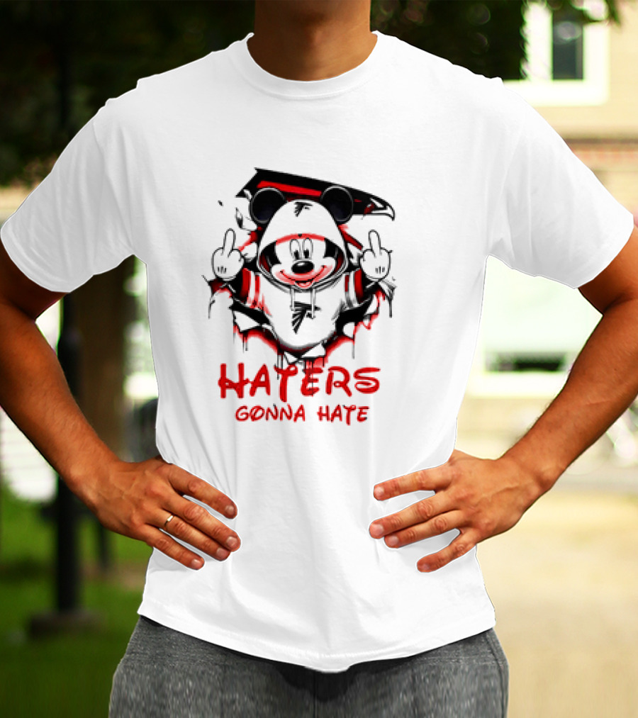 Atlanta Falcons Mickey Mouse Haters Gonna Hate T-Shirt