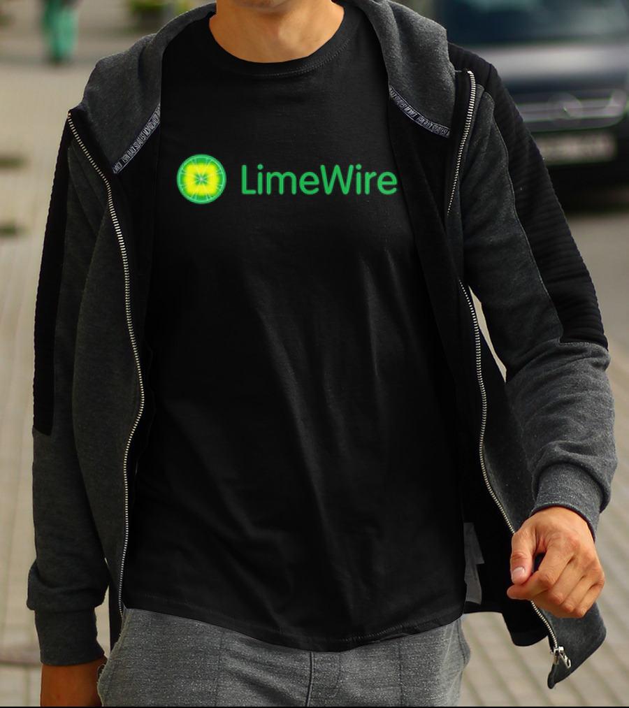 LimeWire Classic Logo Lime Design Vintage Nostalgia T-Shirt