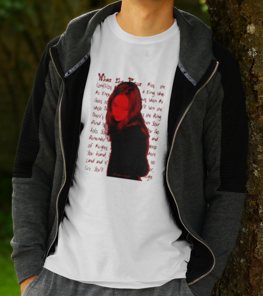 Fiona Apple When The Pawn Full Excerpt Bold Text Red T-Shirt