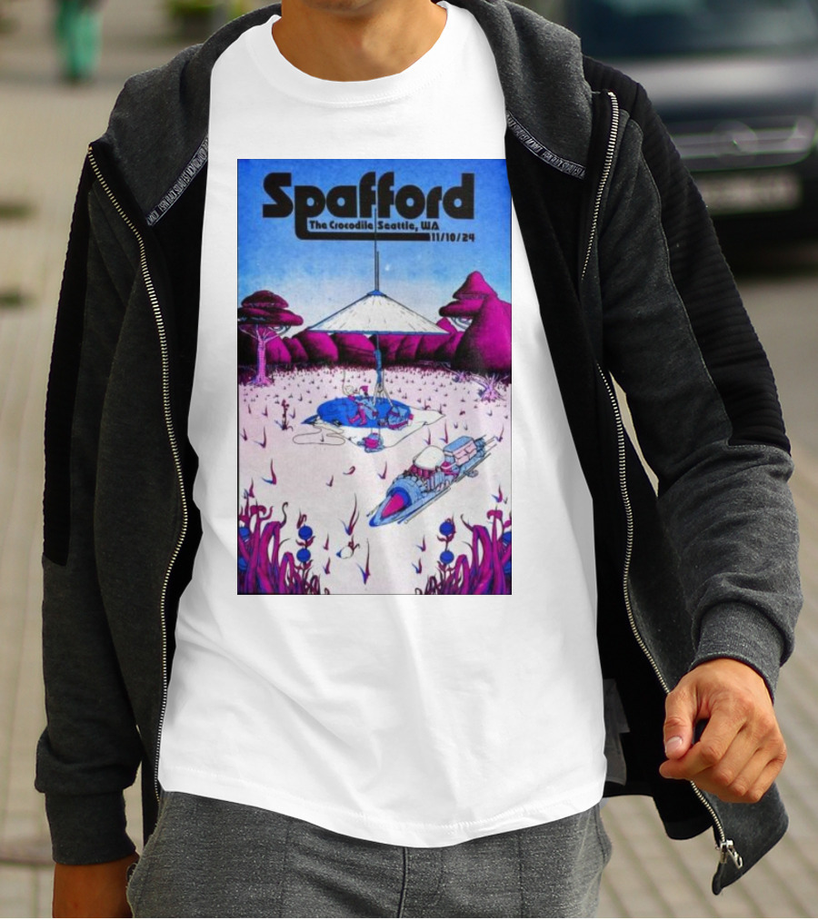 Spafford Live At The Crocodile Seattle 11/10/24 Vintage Sci-Fi Scene T-Shirt