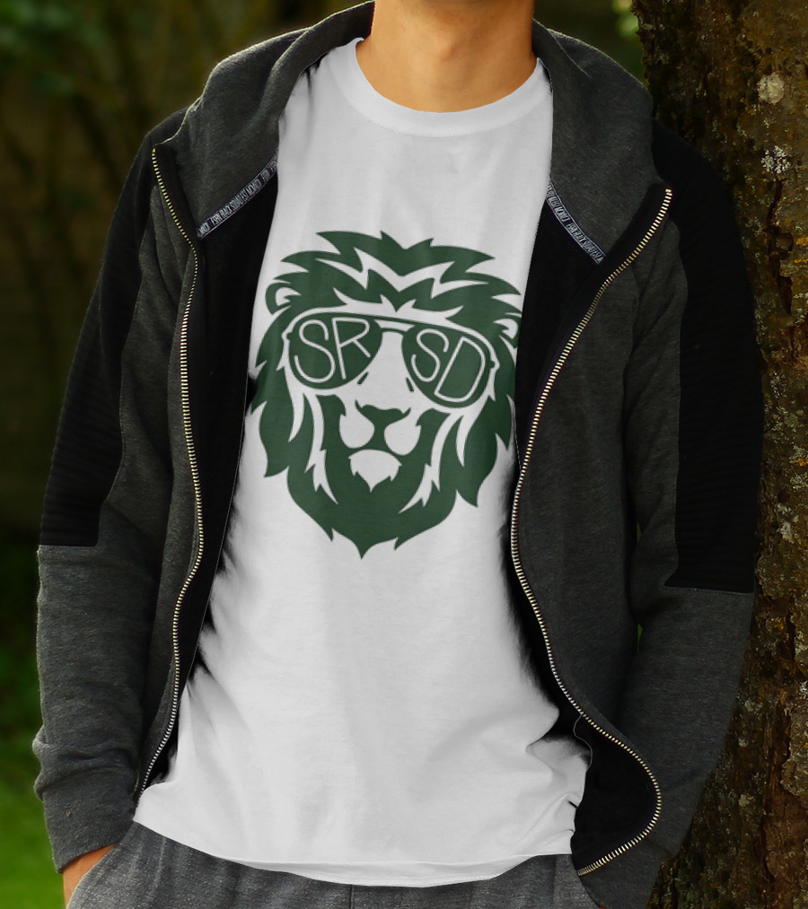 SRSD St. Rita Lion Mascot In Sunglasses T-Shirt