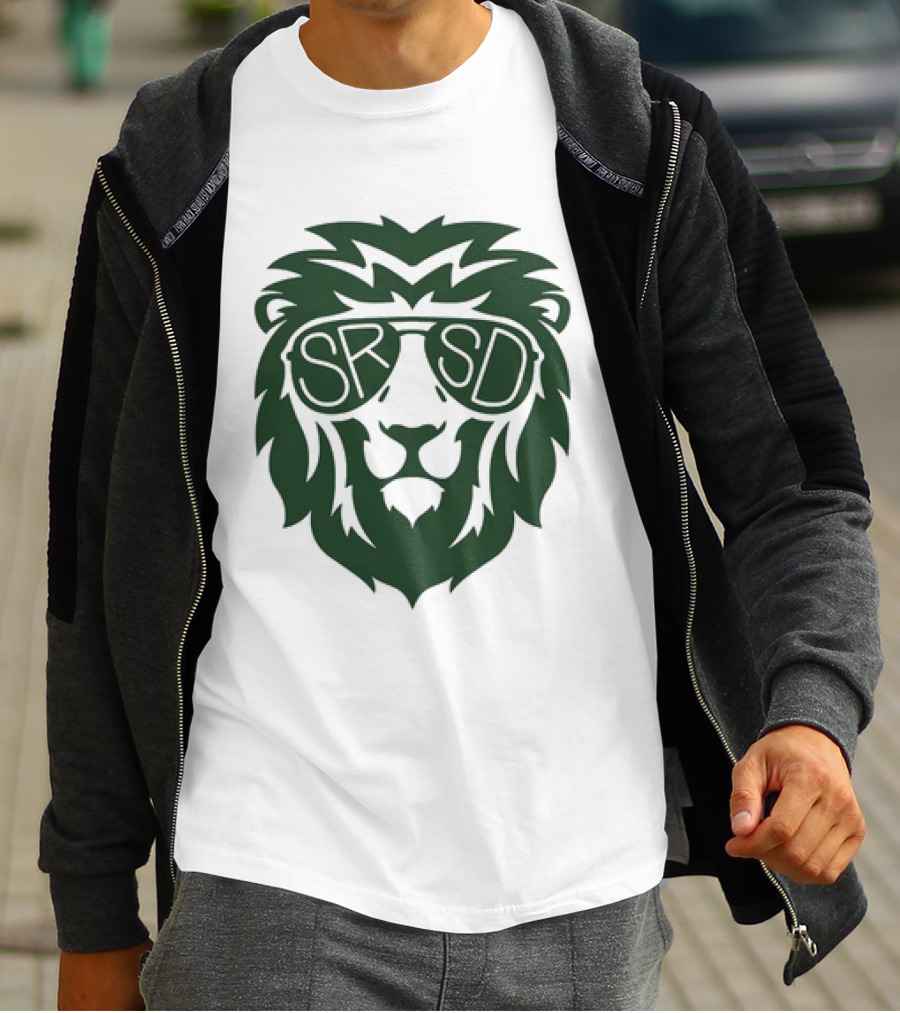 SRSD St. Rita Lion Mascot In Sunglasses T-Shirt
