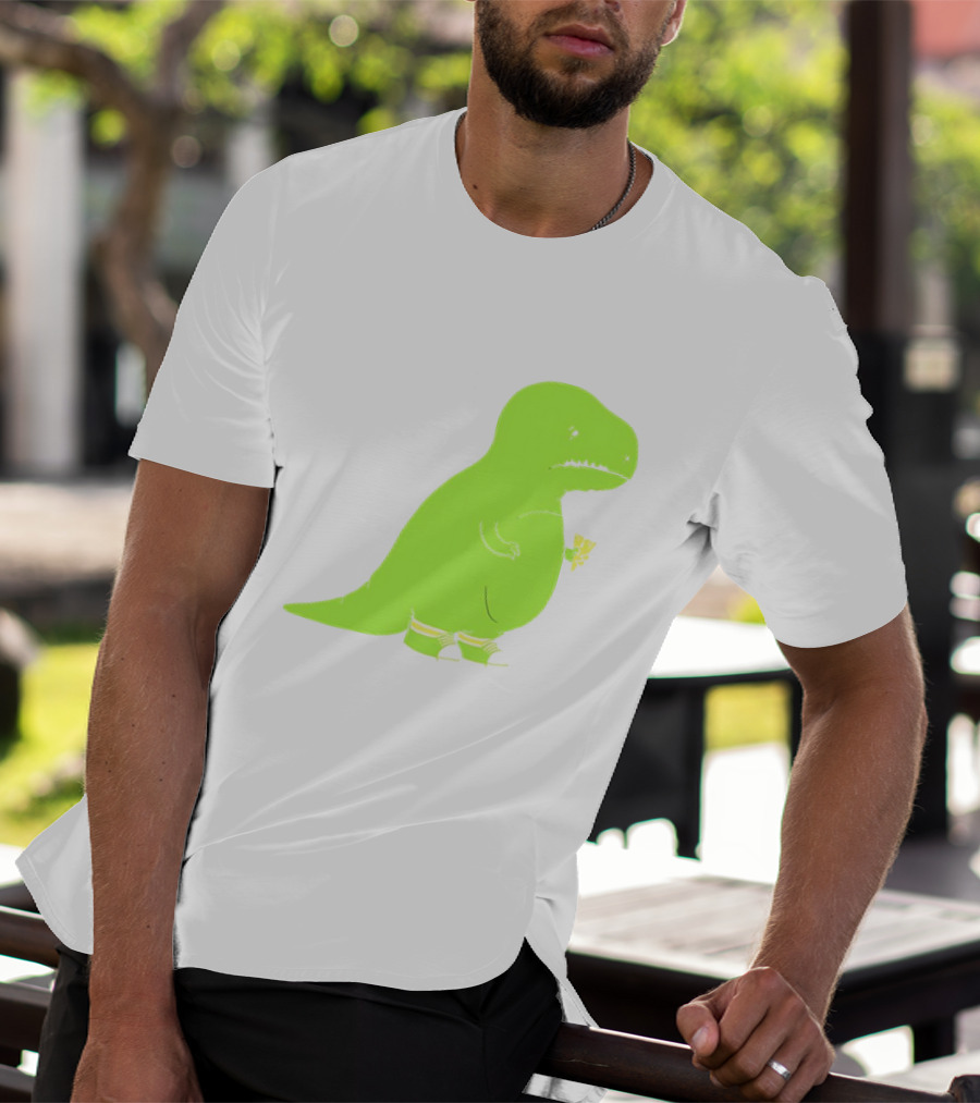 T-rex Struggles With An Ice Cream Cone Darn Silly Dinosaur Problem T-Shirt