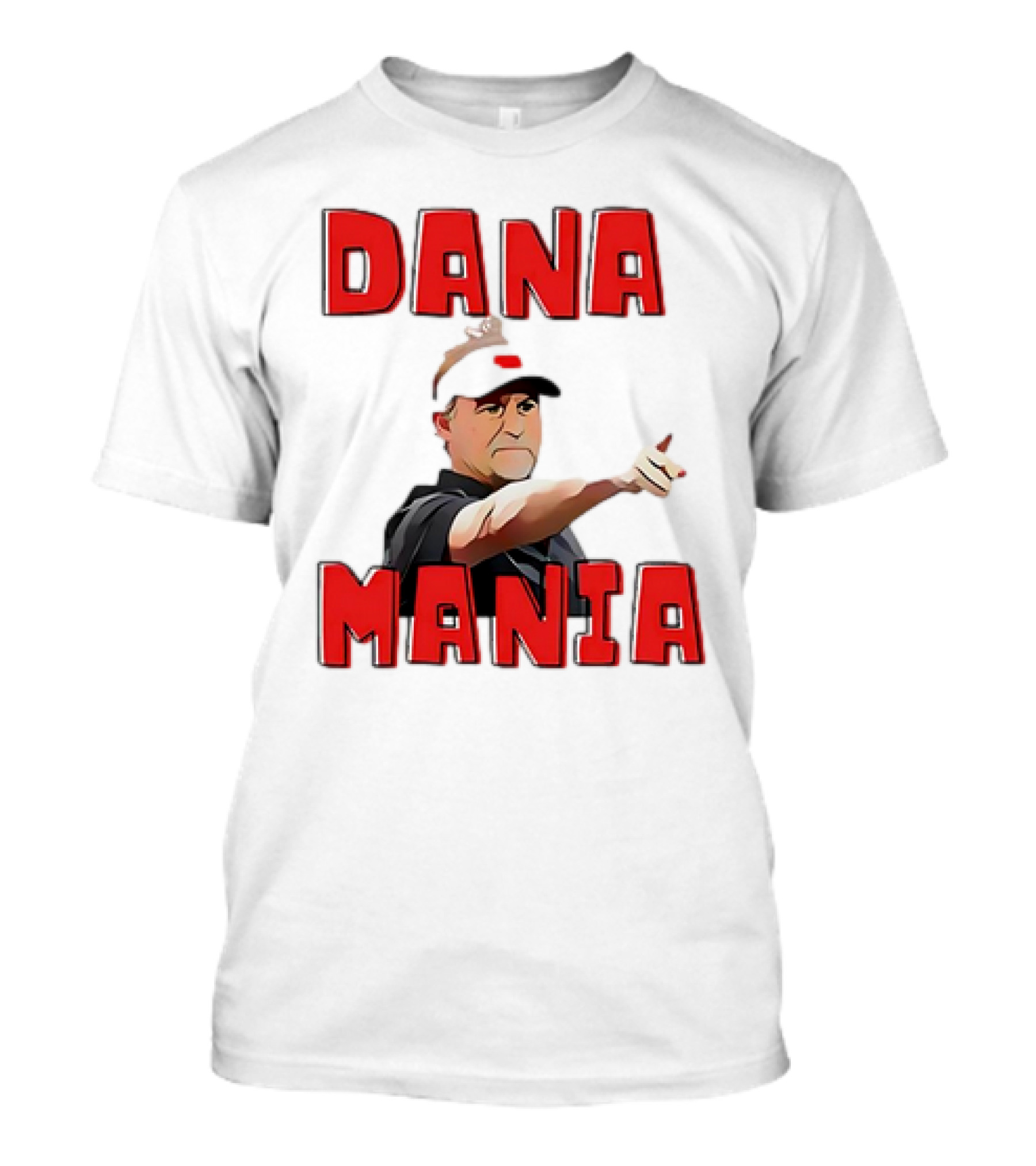 Dana Mania Nebraska Cornhusker Enthusiasm Pointing T-Shirt