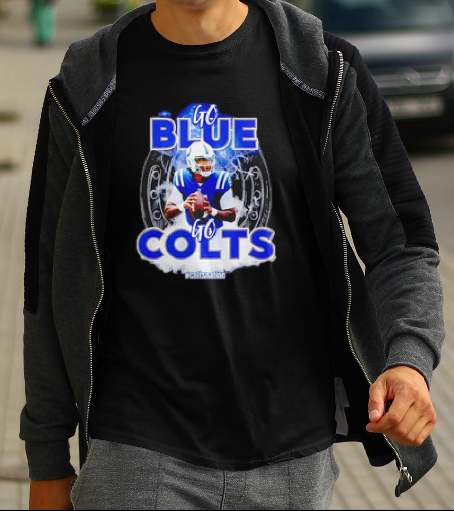 Anthony Richardson Indianapolis Colts NFL Go Blue Go Colts Football Fan T-Shirt